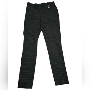 Tommy Hilfiger Black Pants Legging Style with White Dots